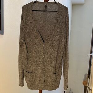 Women's Gray Sweater Cardigan